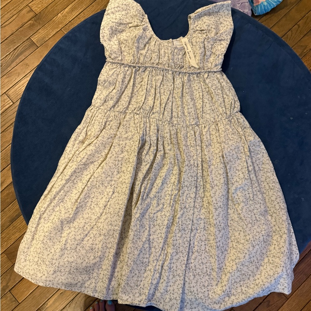 Boutique Floral Cream Kids Dress size 8